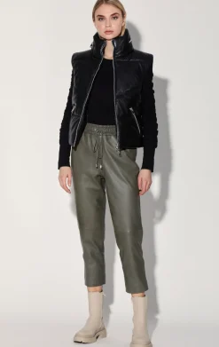Landon Vest, Black-Puffer Leather>Walter Baker Best