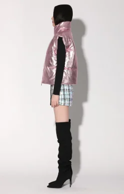 Landon Vest, Pink Frost Metallic-Leather><noscript><img width=