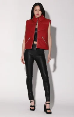 Landon Vest, Red-Puffer Leather>Walter Baker Hot