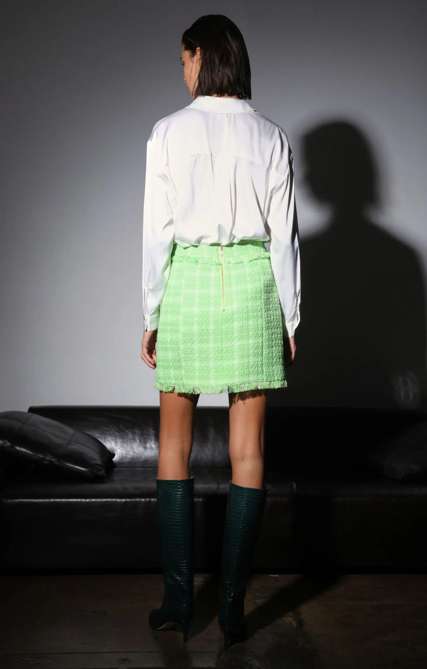 Laurette Skirt, Pear Electric Tweed>Walter Baker Best Sale