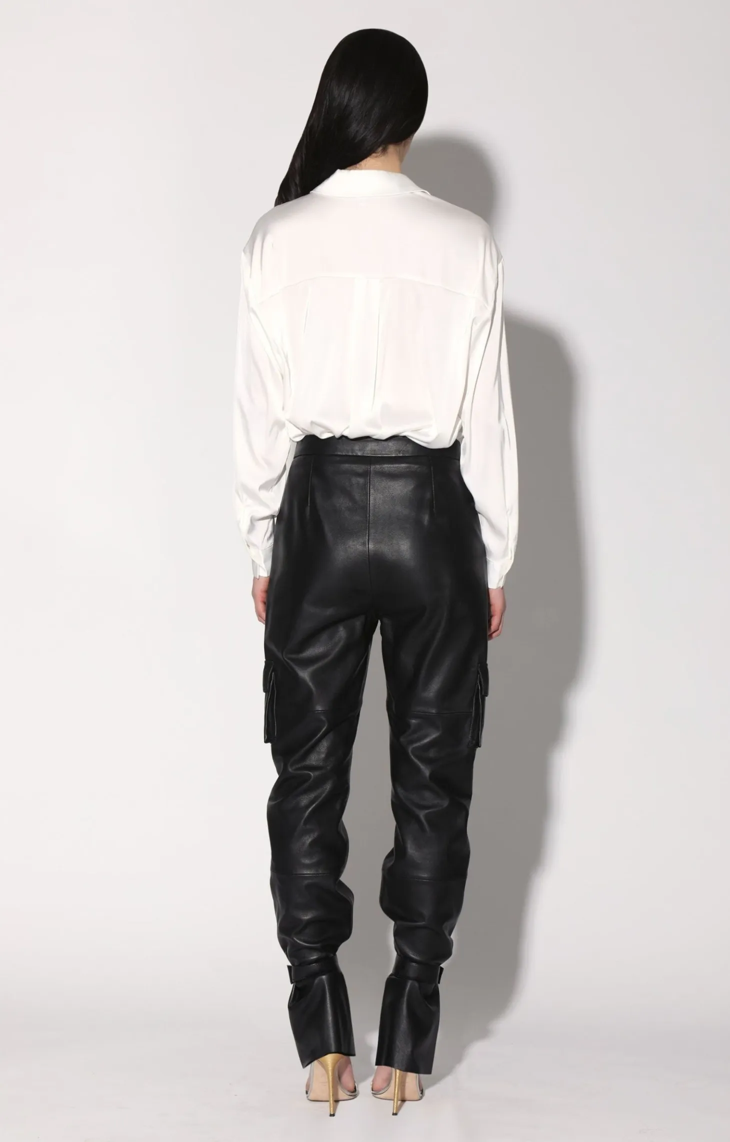 Leondro Pant, Black-Leather>Walter Baker Cheap