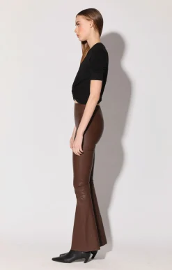 Lexie Pant, Walnut-Stretch Leather><noscript><img width=