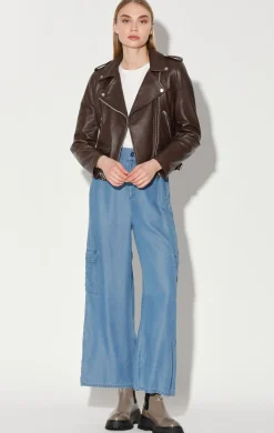 Liz Jacket, Mocha-Leather>Walter Baker Clearance