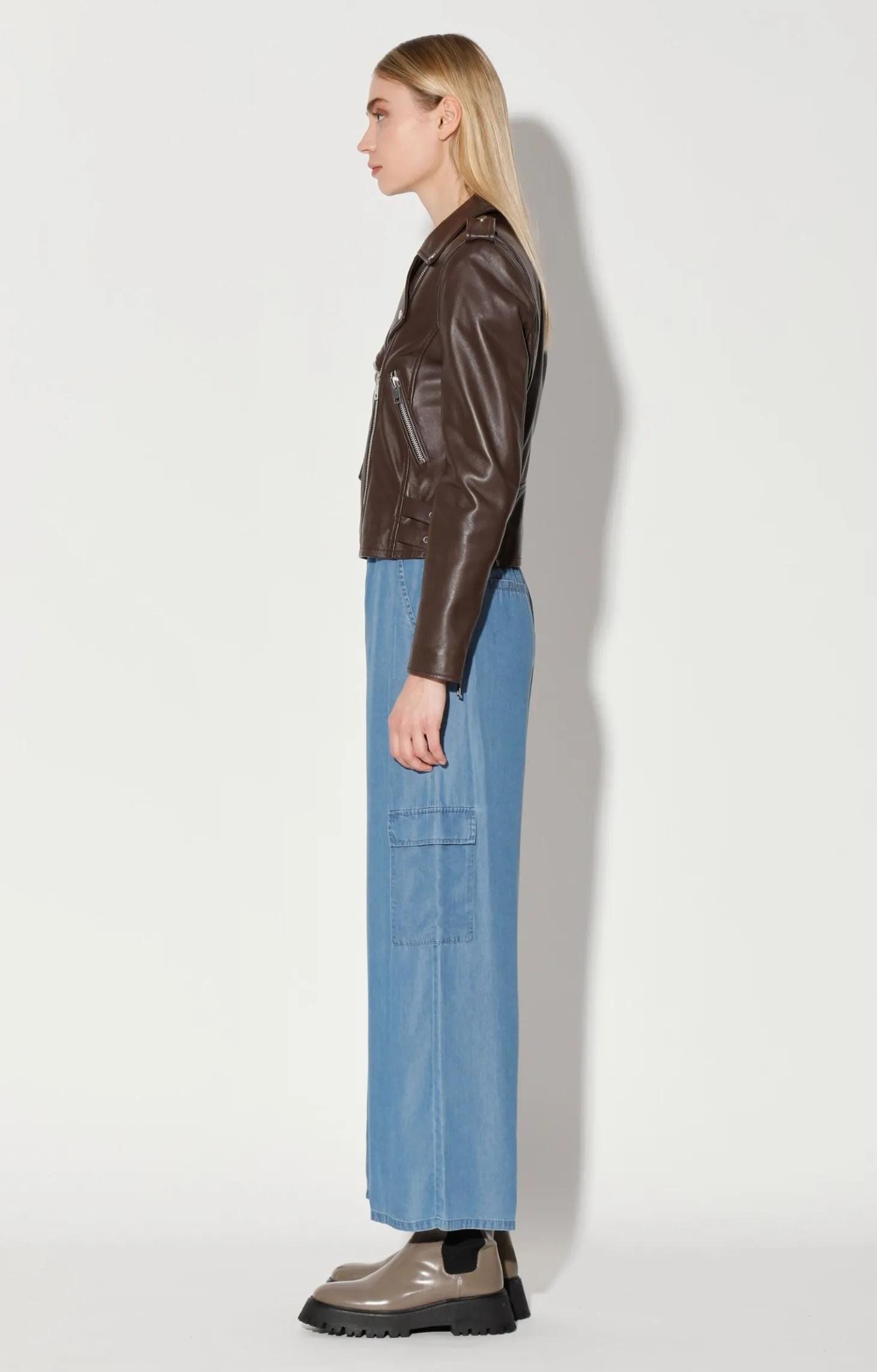 Liz Jacket, Mocha-Leather>Walter Baker Cheap