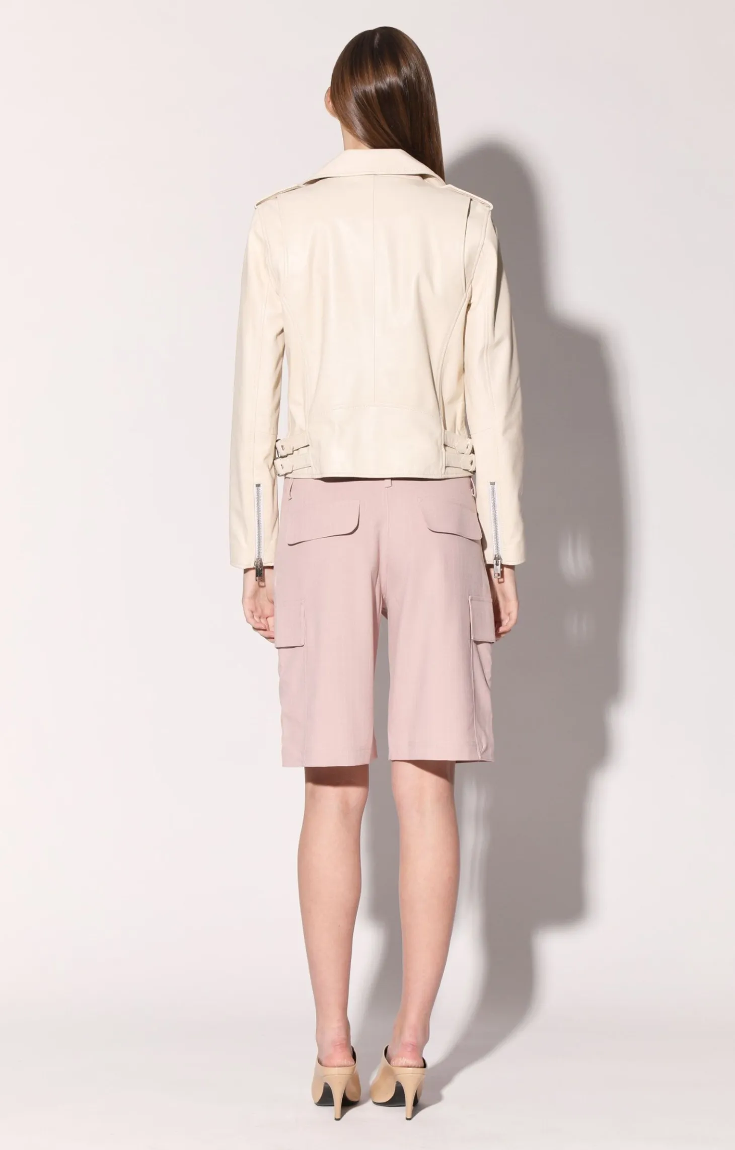 Liz Jacket, Oyster-Leather>Walter Baker Cheap