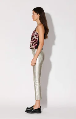 Lori Pant, Gold-Stretch Leather><noscript><img width=