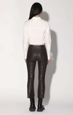 Luisa Pant, Mocha-Stretch Leather><noscript><img width=