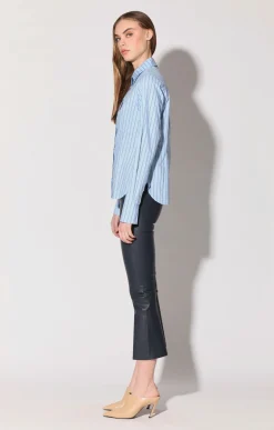 Luisa Pant, Navy-Stretch Leather><noscript><img width=