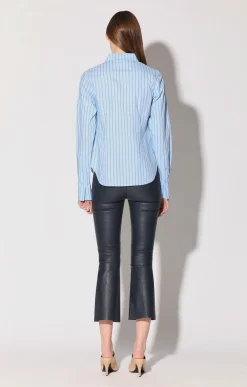 Luisa Pant, Navy-Stretch Leather><noscript><img width=