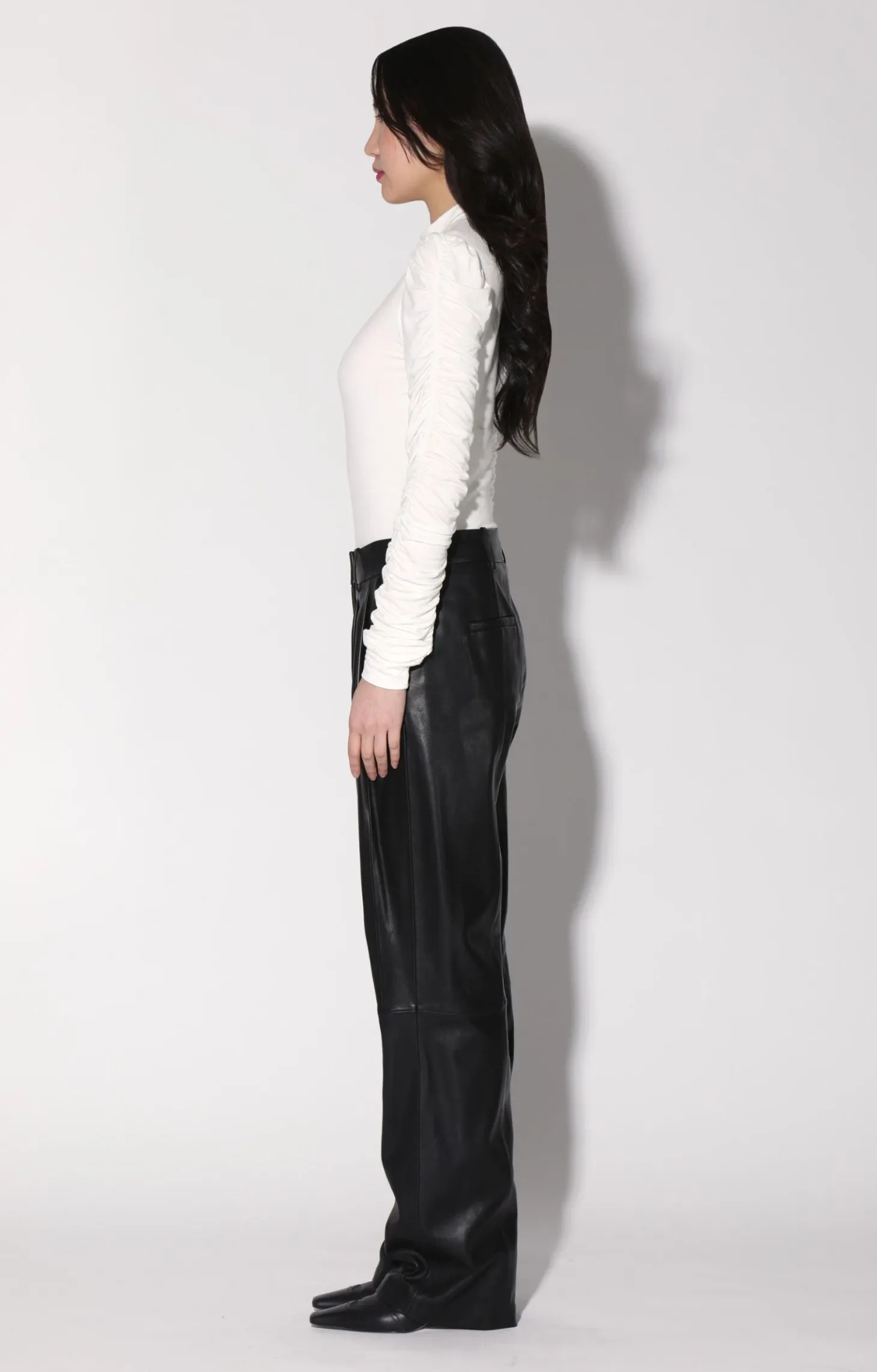 Luka Pant, Black-Leather>Walter Baker Flash Sale