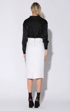 Melany Skirt, Parisian Tweed Combo><noscript><img width=