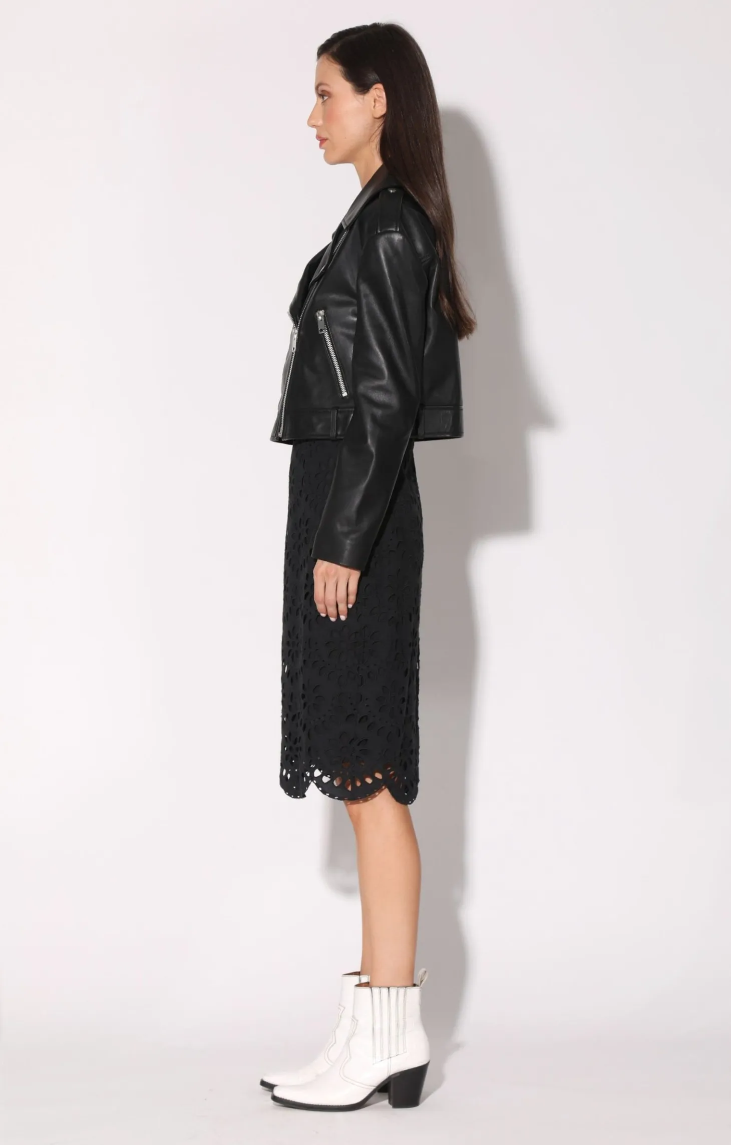 Milan Jacket, Black-Leather>Walter Baker Shop