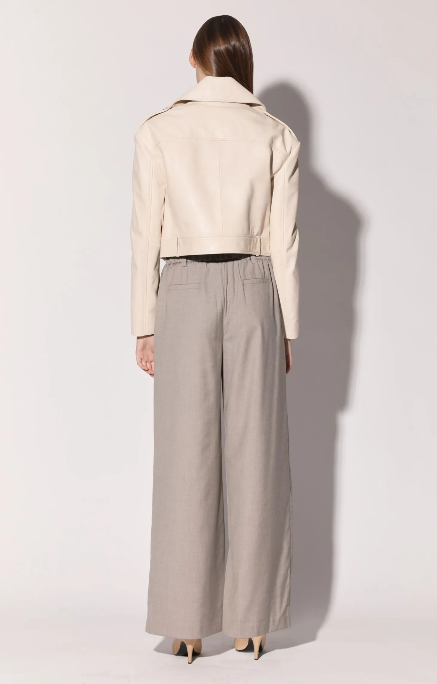 Milan Jacket, Oyster-Leather>Walter Baker Best Sale