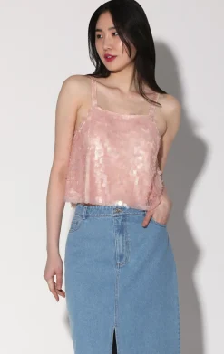 Nicky Top, Blush Prism Sequin>Walter Baker Outlet