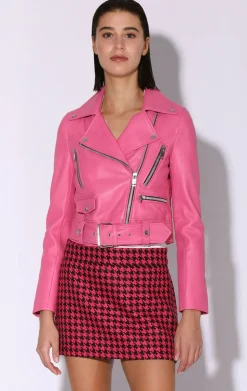 Nicole Jacket, Candy-Leather>Walter Baker Cheap