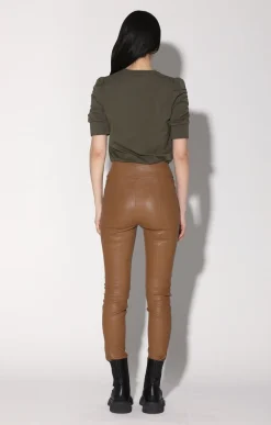 Raquelle Pant, Camel-Stretch Leather><noscript><img width=