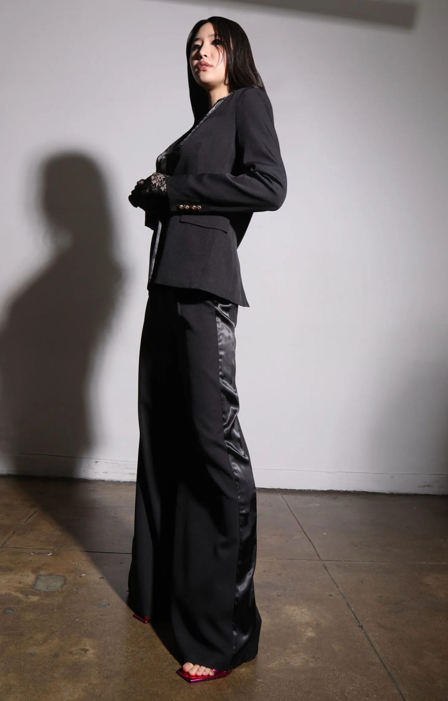 Rebecca Blazer, Black Tux Suiting>Walter Baker Clearance