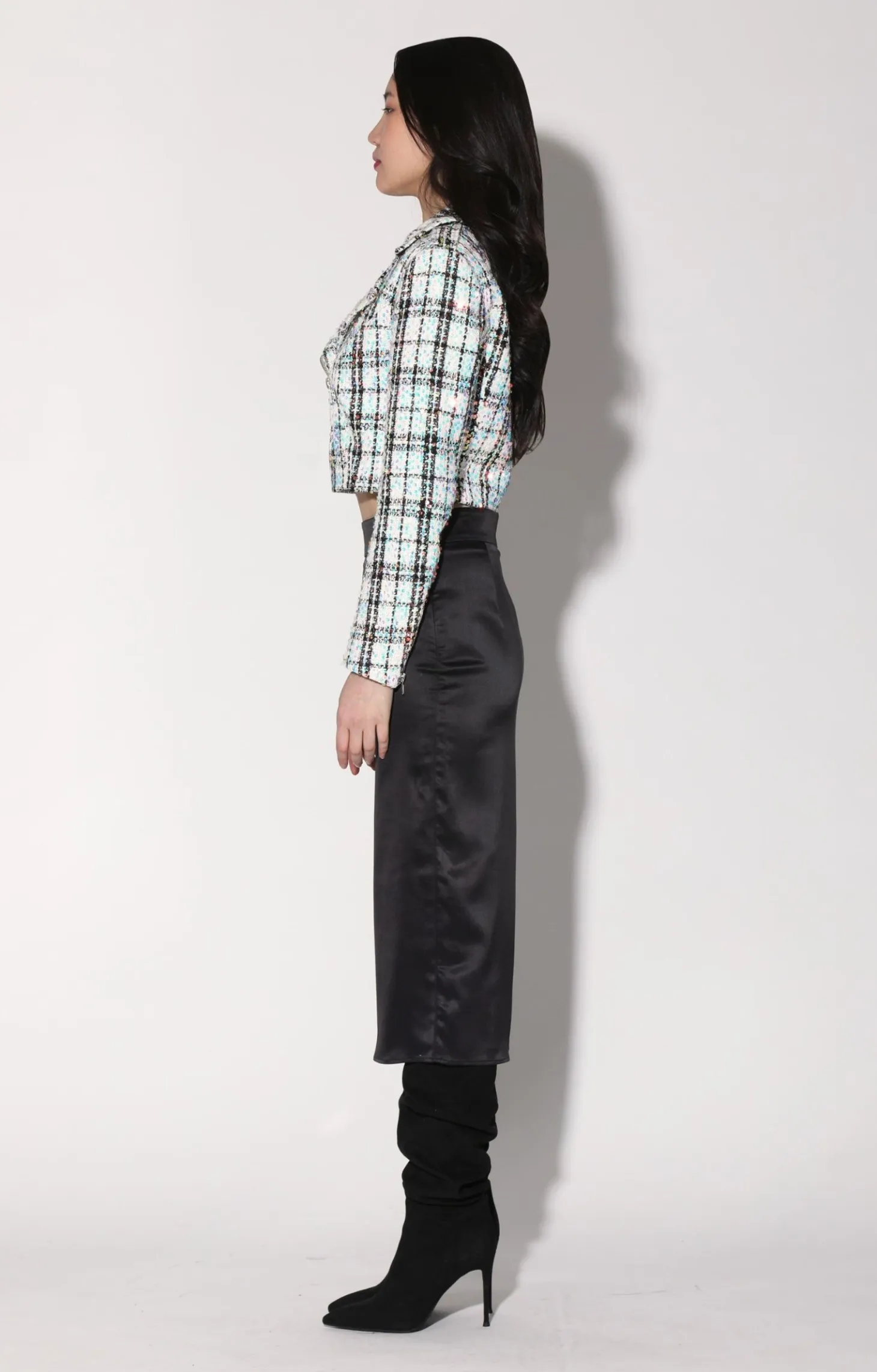 Renae Jacket, Broadway Tweed White>Walter Baker Clearance