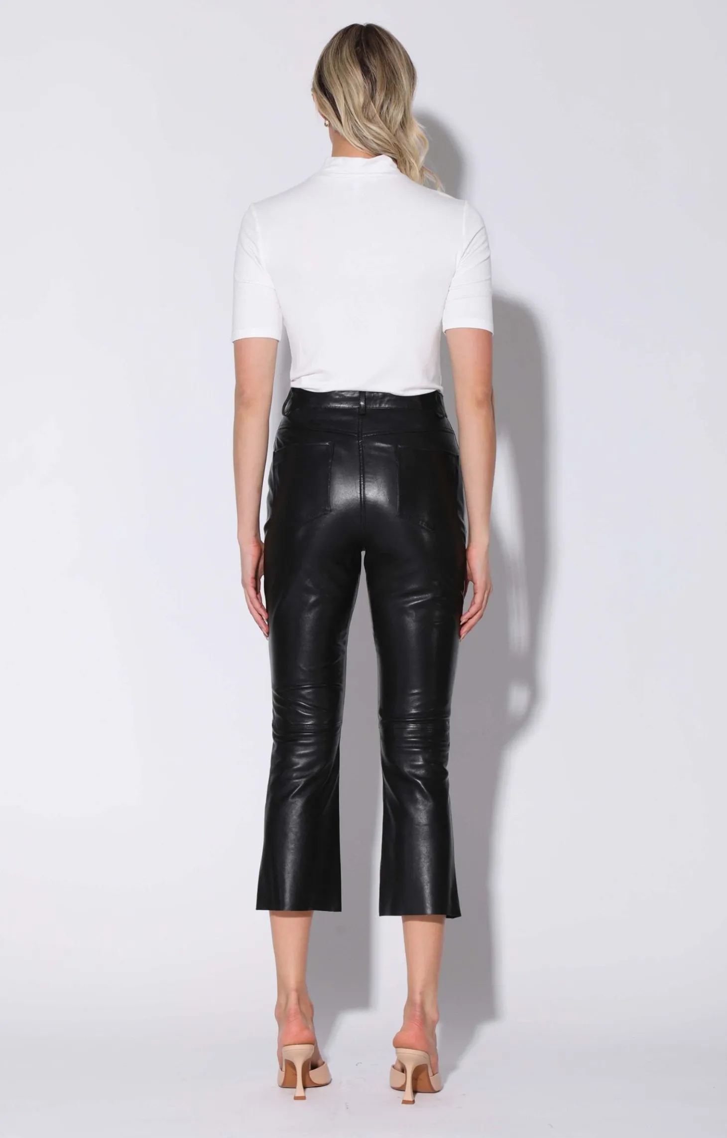 Selma Pant, Black-Leather>Walter Baker Outlet