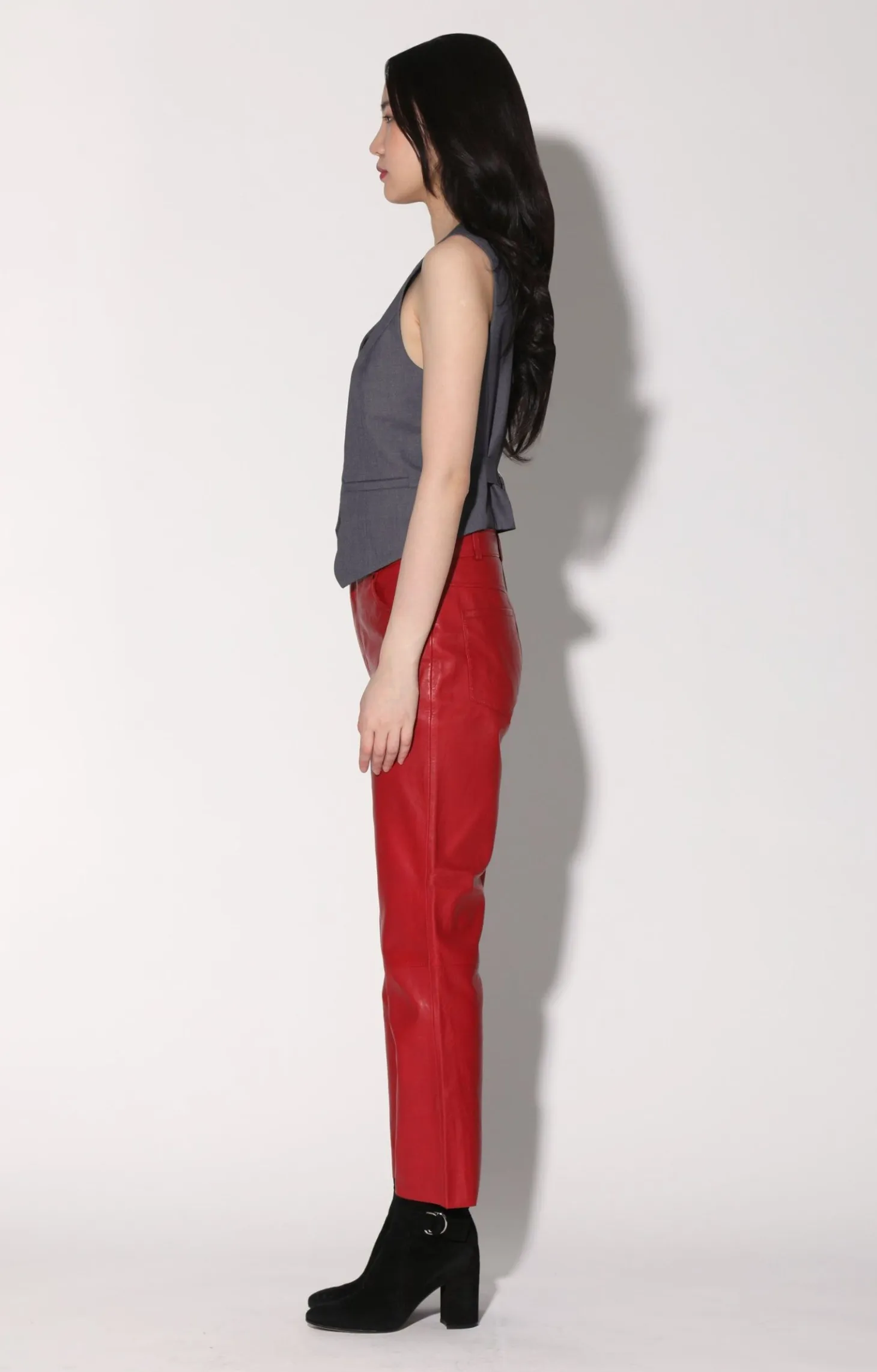 Selma Pant, Red-Leather>Walter Baker Flash Sale
