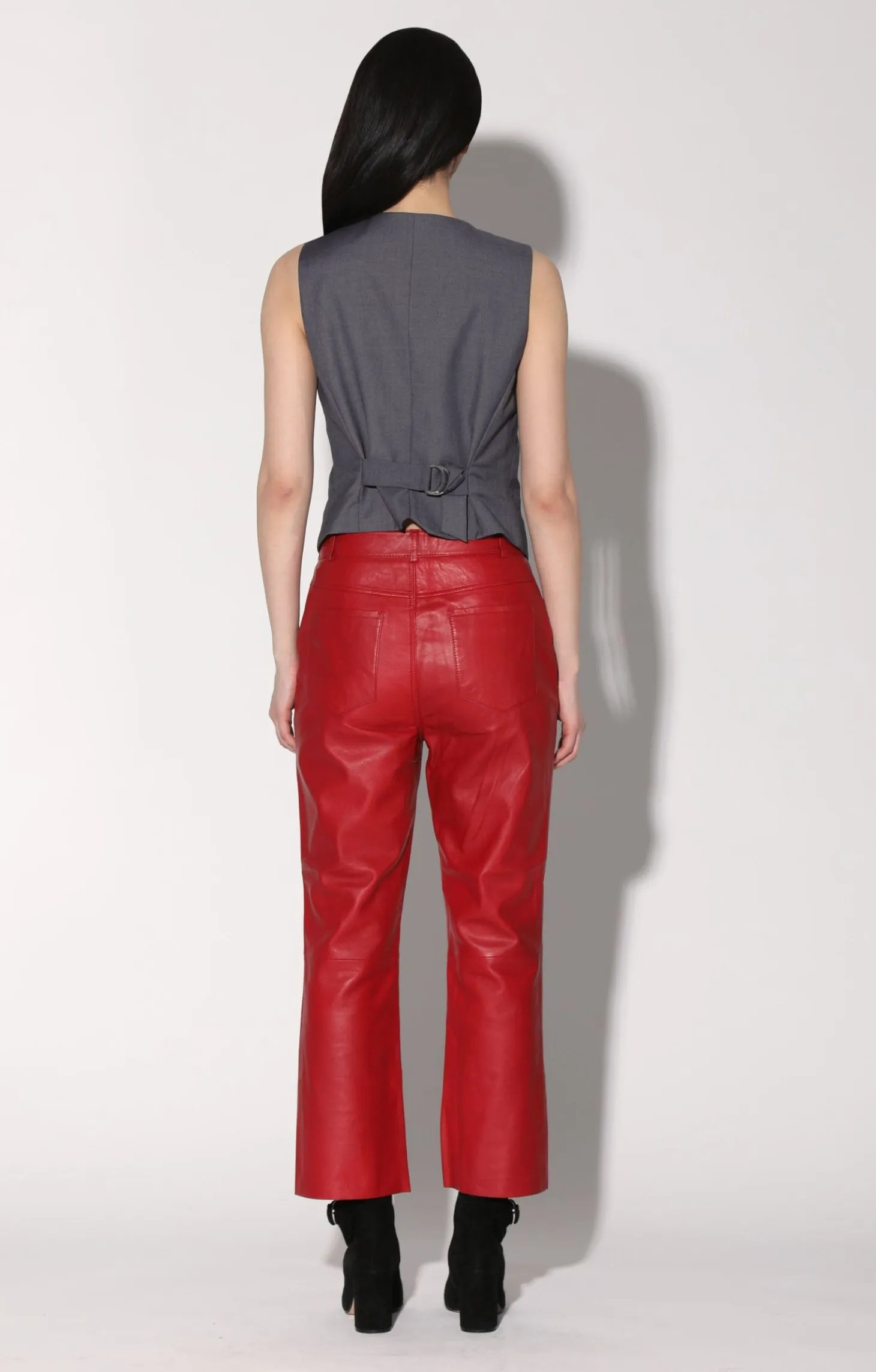 Selma Pant, Red-Leather>Walter Baker Flash Sale