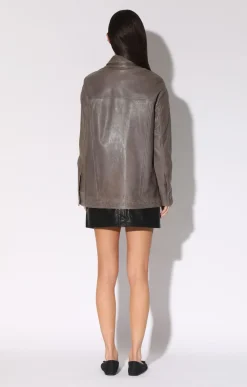 Sutton Jacket, Dark Taupe-Vt Wash Leather><noscript><img width=