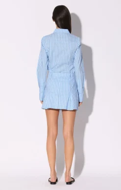 Thalia Skirt, Lt Blue Black><noscript><img width=