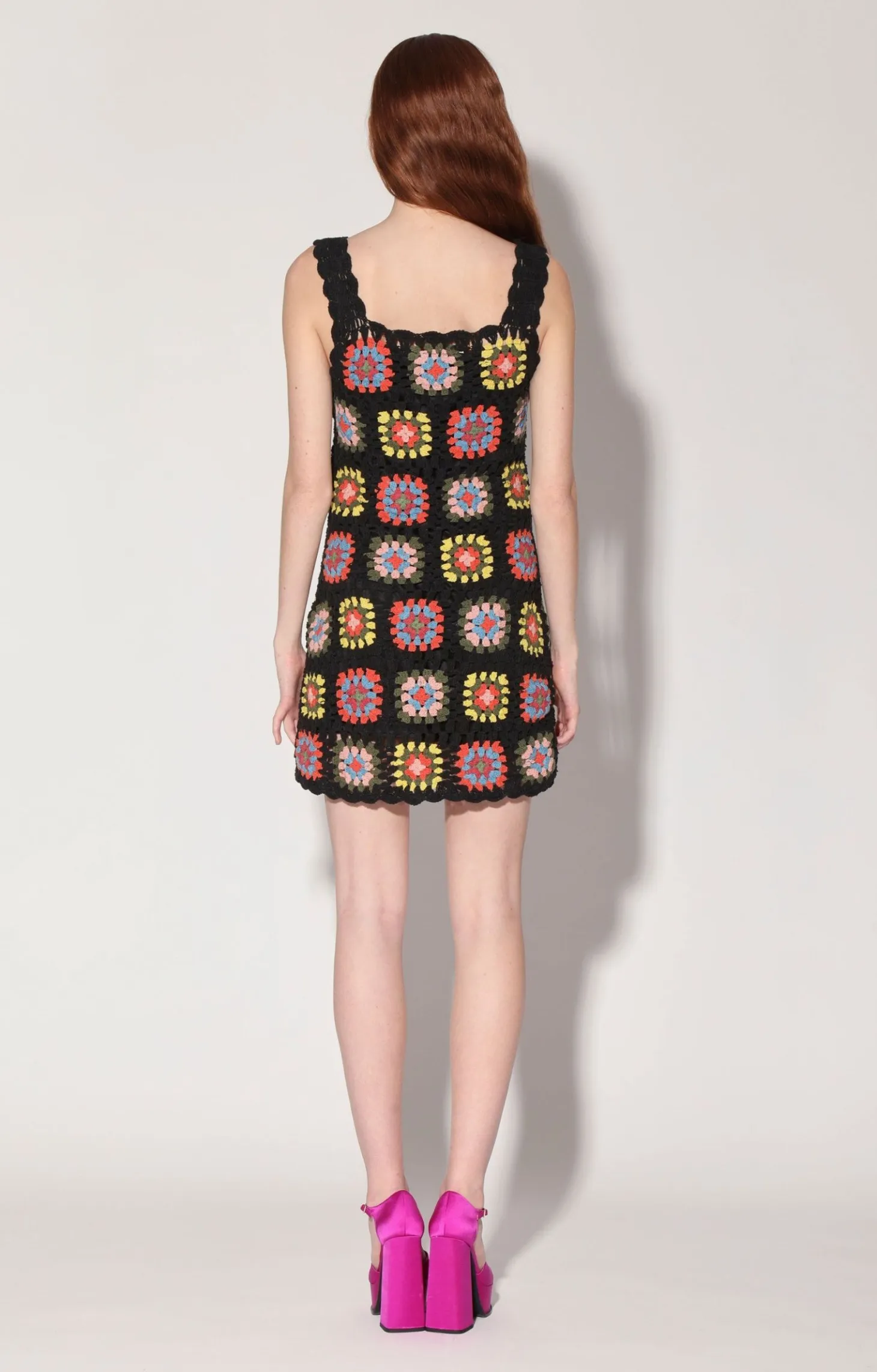 Tiffanie Dress, Patchwork Crochet>Walter Baker New