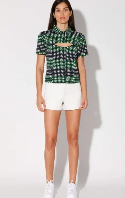 Trisha Top, Dot Mirage-Cotton Sateen>Walter Baker Shop