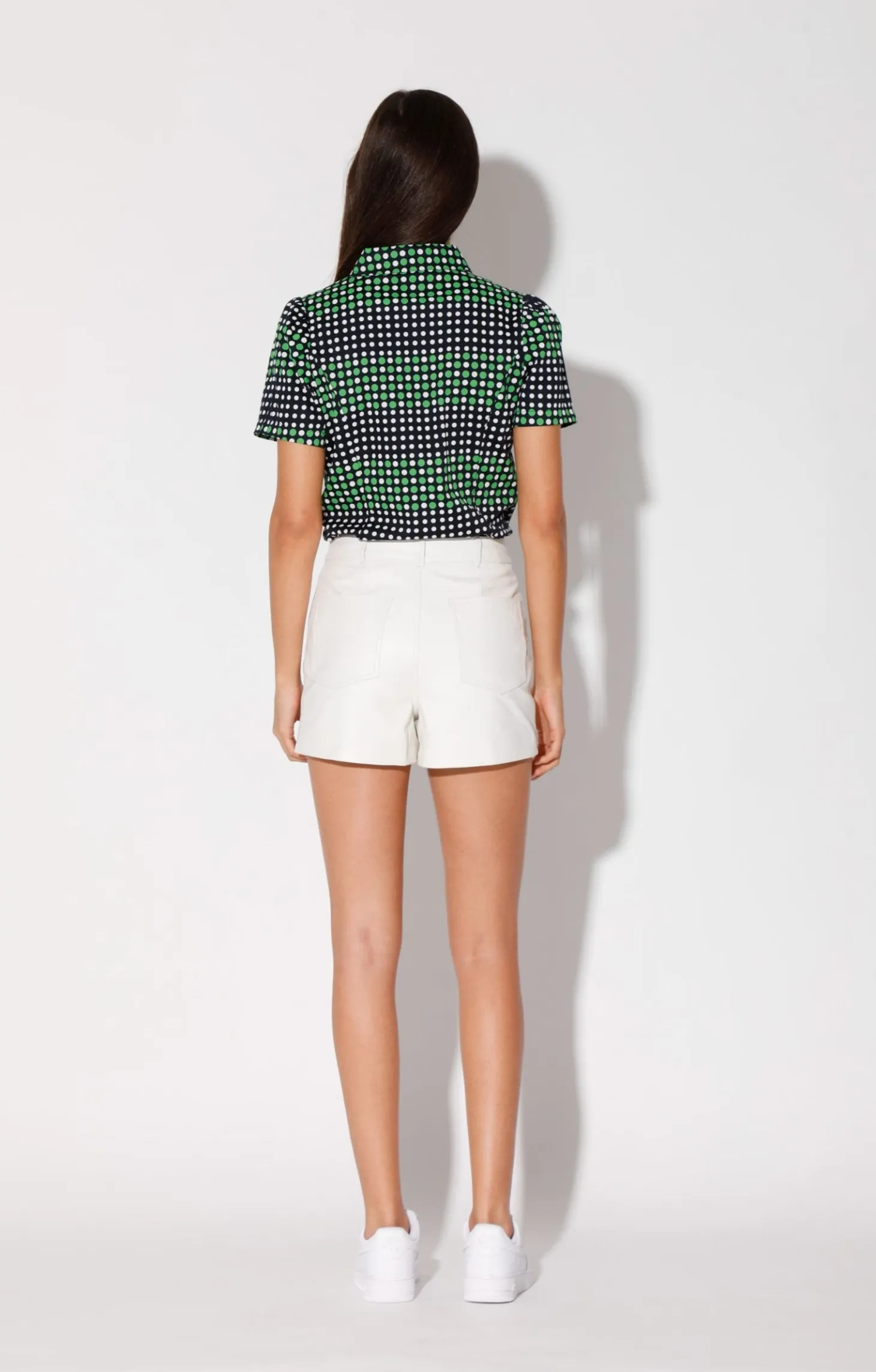 Trisha Top, Dot Mirage-Cotton Sateen>Walter Baker Shop