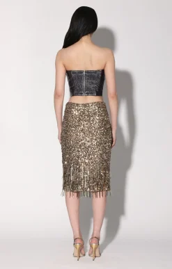 Trixie Skirt, Gold Beam Sequin><noscript><img width=