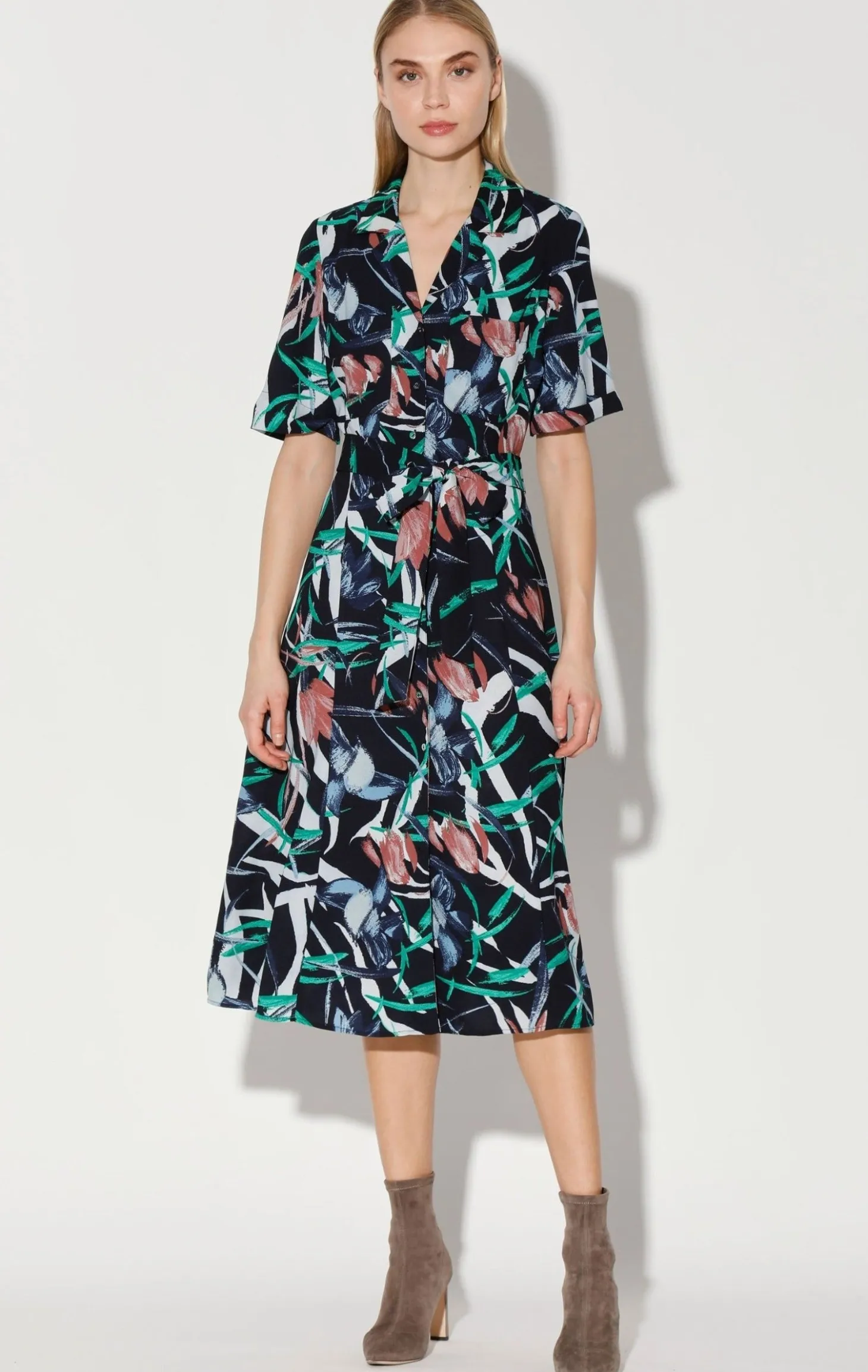 Valencia Dress, Midnight Tulip>Walter Baker New