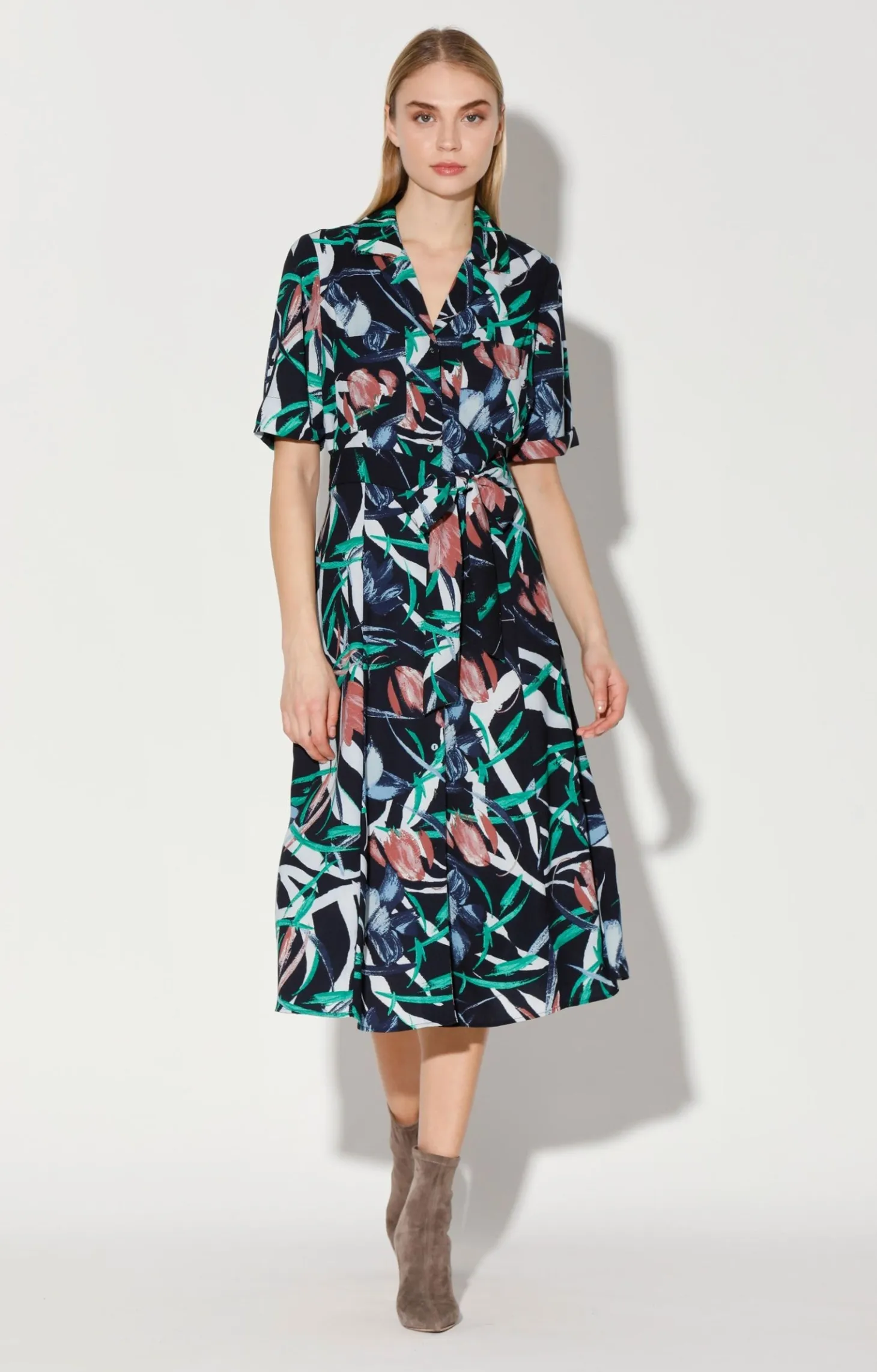 Valencia Dress, Midnight Tulip>Walter Baker New
