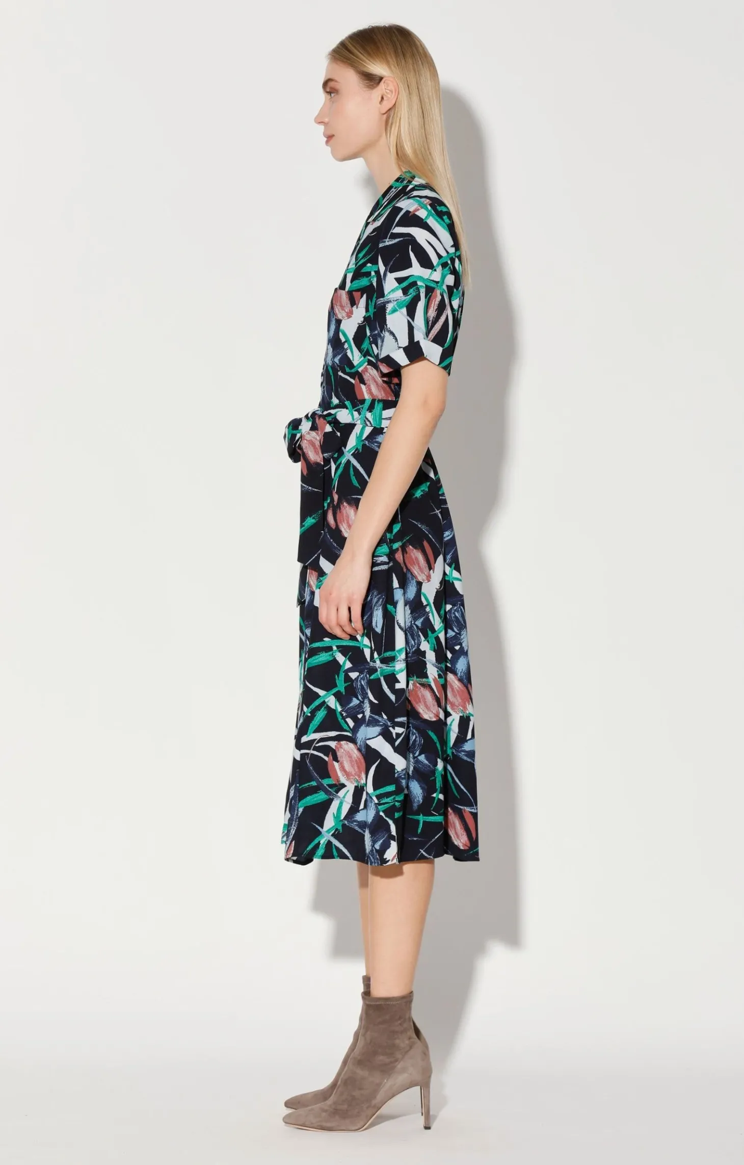 Valencia Dress, Midnight Tulip>Walter Baker New