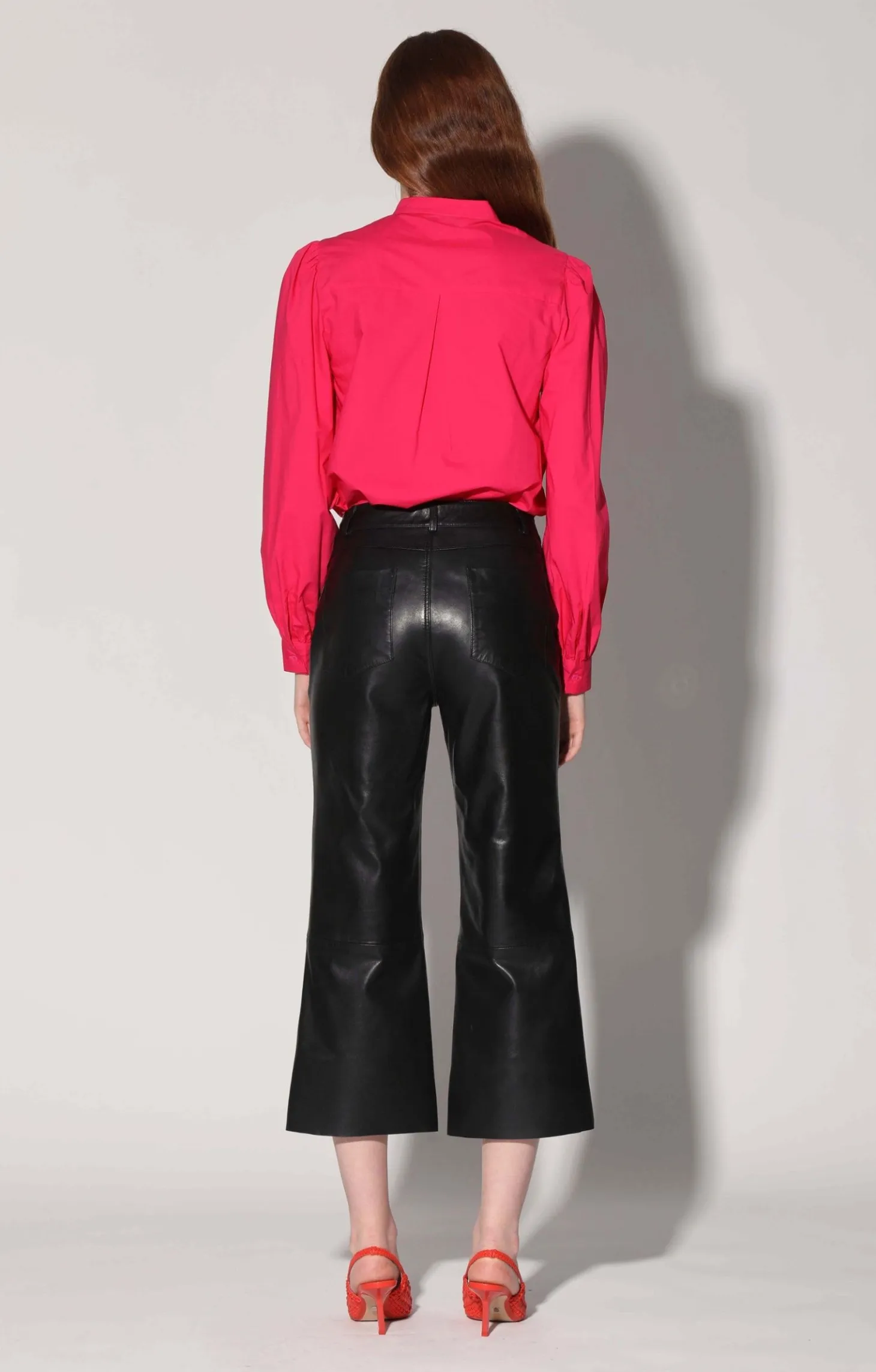 Venice Pant, Black-Leather>Walter Baker Fashion