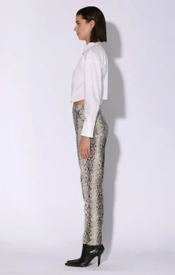Yvette Pant, Grey Snake-Leather><noscript><img width=