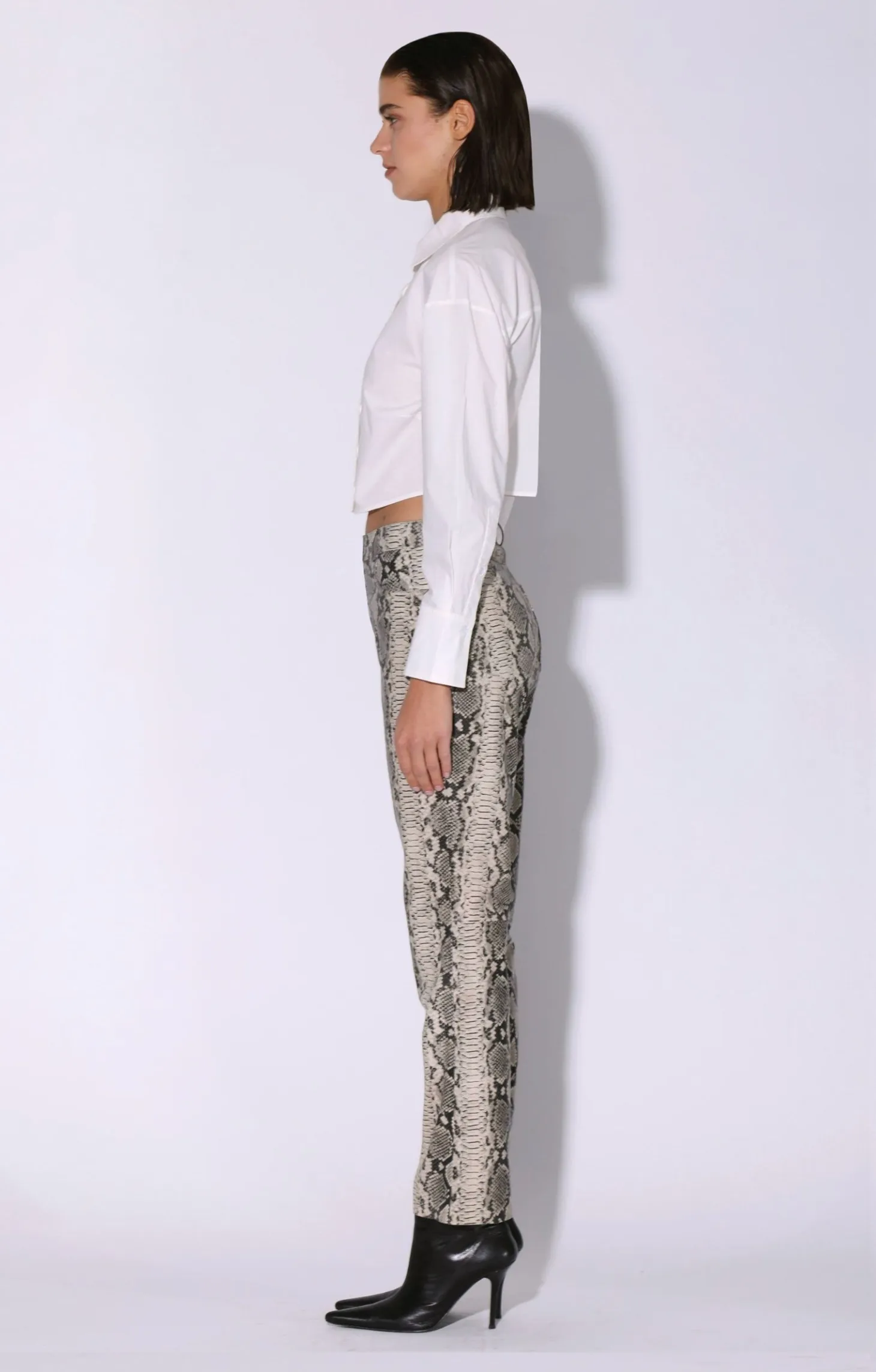 Yvette Pant, Grey Snake-Leather>Walter Baker Best