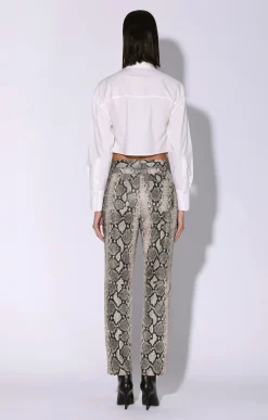 Yvette Pant, Grey Snake-Leather><noscript><img width=