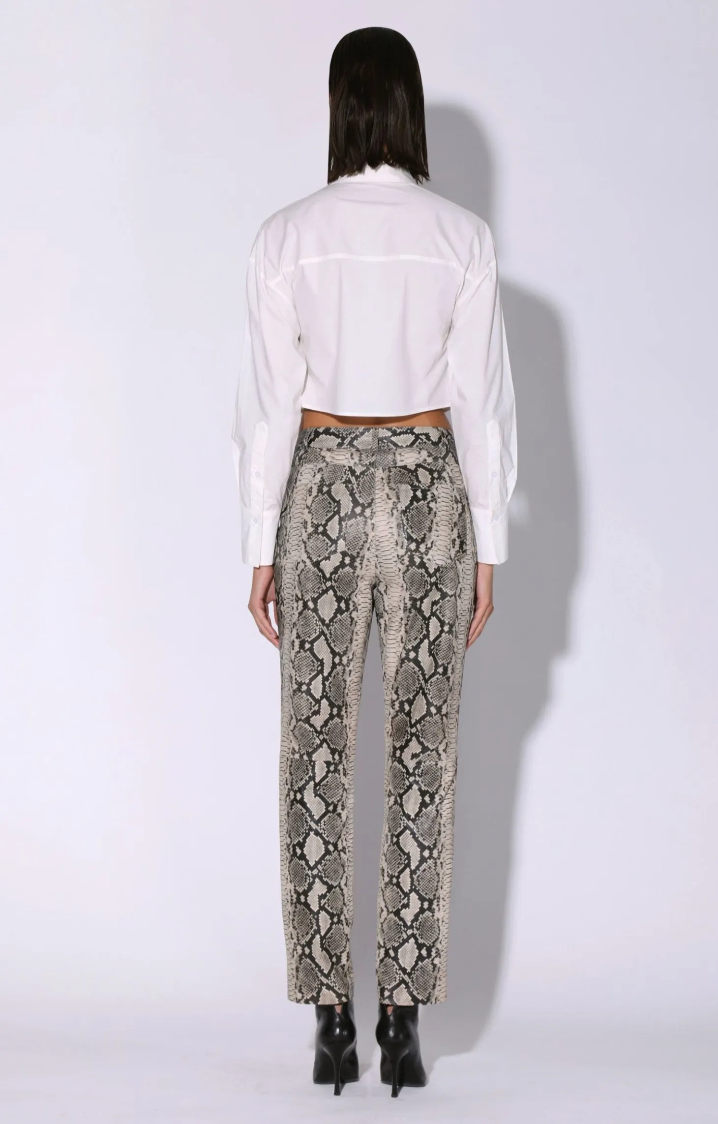Yvette Pant, Grey Snake-Leather>Walter Baker Best